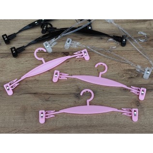 Вішалка прищіпка для білизни на 25см (розова) №2